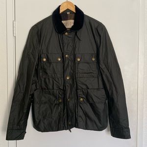 Burberry Brit Jacket men’s small waxed cotton khaki